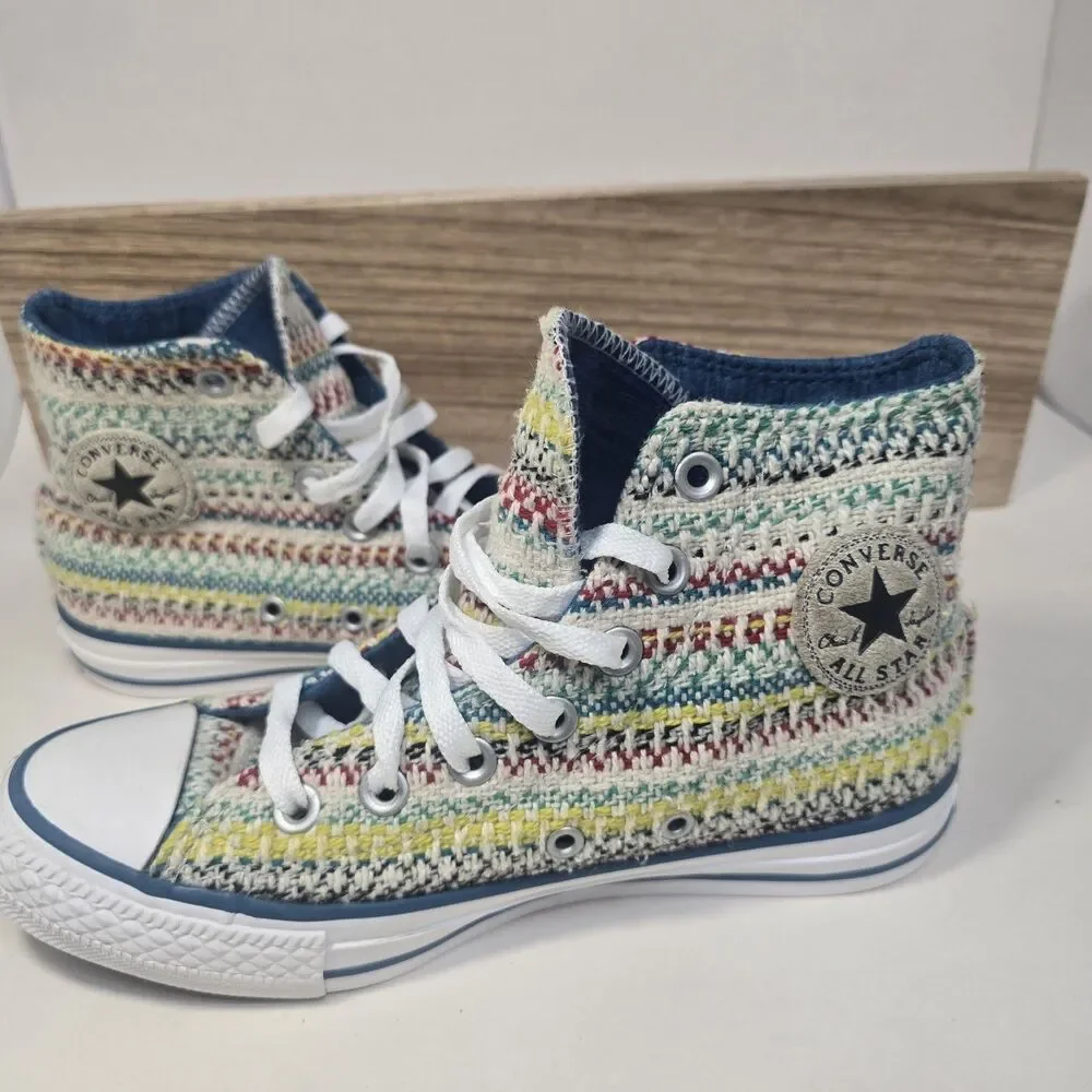 Converse Chuck Taylor All Star Knit High Top Sneakers Youth Size 4 Shoes 346956F